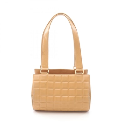 シャネル CHANEL チョコバー ハンドバッグ バッグ レザー レディース ベージュ系 【中古】