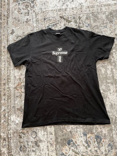 Supreme Cross Box Logo Tee "Black"