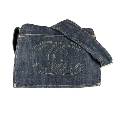 シャネル CHANEL ショルダーバッグ デニム インディゴ レディース【中古】 z9714
