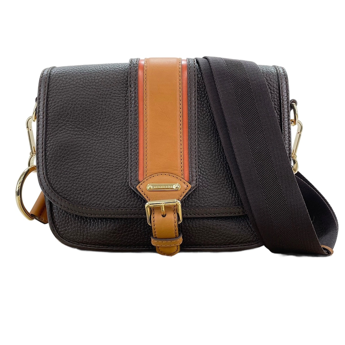 バーバリー BURBERRY レザー ショルダーバッグ【中古】