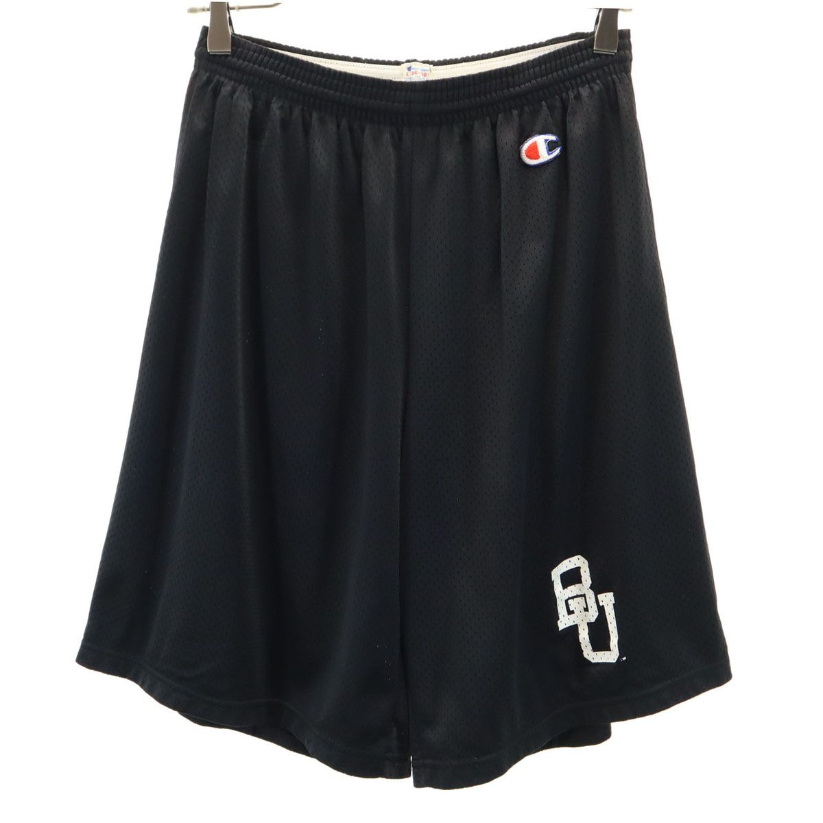 Champion チャンピオン 80s USA製 ヴィンテージ トリコタグ メッシュ ハーフパンツ L ブラック