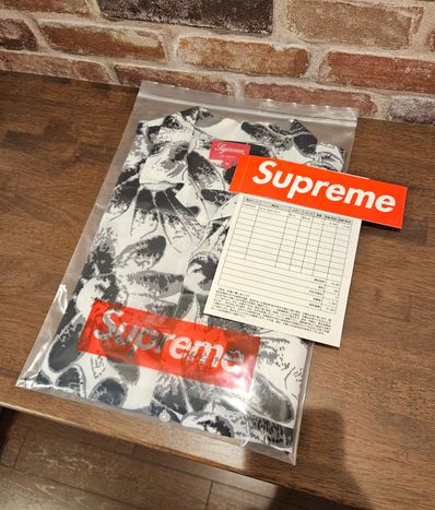 Supreme Daisy Rayon Shirt "Black/White"