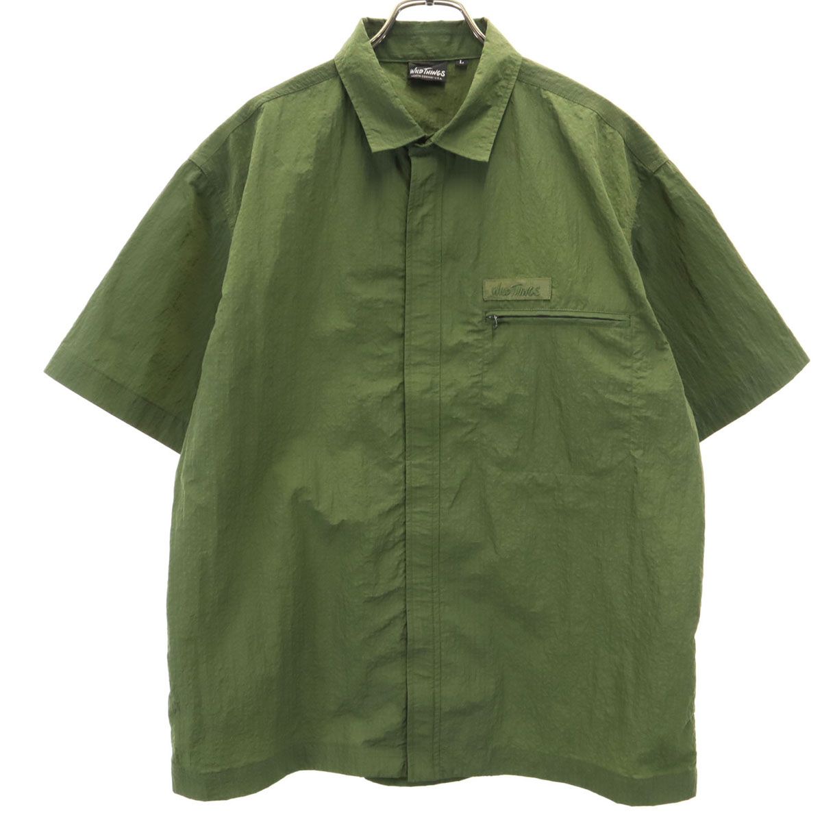 WILDTHINGS 半袖 ジップ シャツ