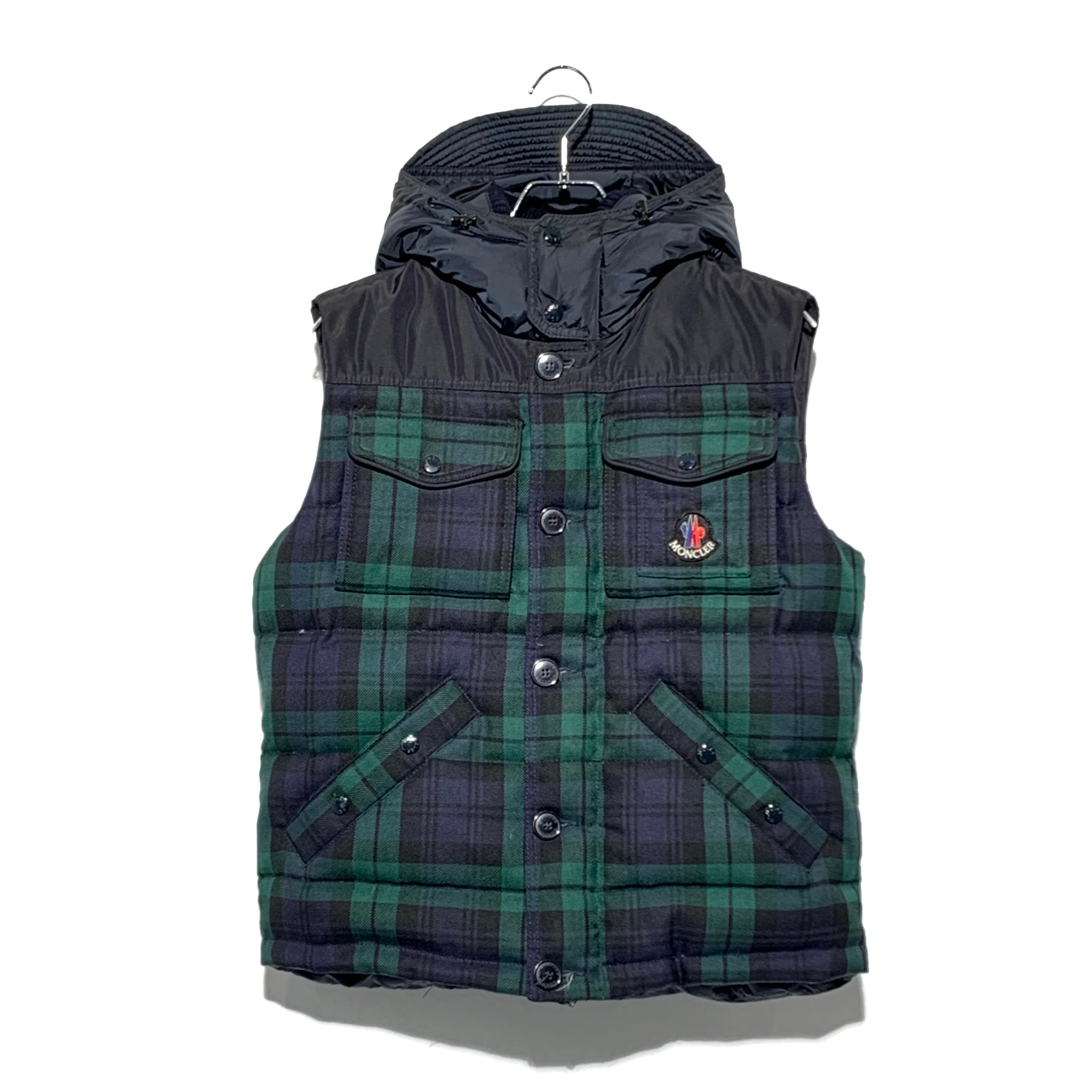 MONCLER LIBERATION check Green×Blue