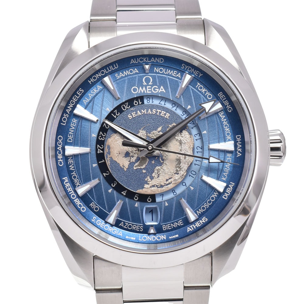 値下 オメガ OMEGA 220.12.43.22.03.002 シーマスター アクアテラ 自動巻き メンズ 極美品 箱・保証書付き D#144637