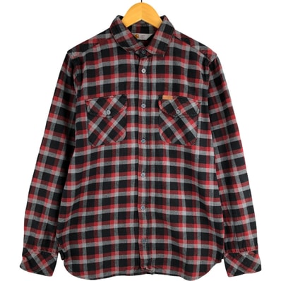 古着 カーハート Carhartt 長袖 フランネルチェックシャツ メンズM相当/eaa480672