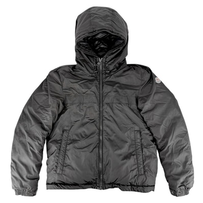 MONCLER モンクレール ダウンジャケット MONTVERNIER アウター アパレル 2サイズ 服 ブラック 黒 ブラック金具 ナイロン メンズ 冬【中古品】