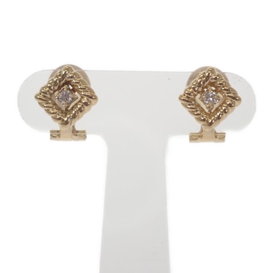 ディオール Dior ジュエリー イヤリング K18イエローゴールド ダイヤモンド レディース【中古】【Aランク】