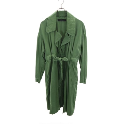 ZARA BASIC ザラベーシック スプリングコート S グリーン