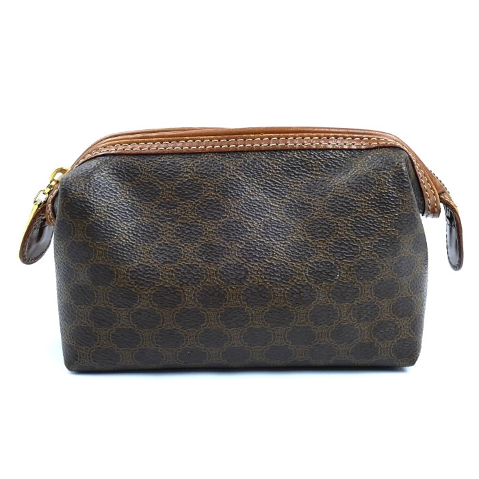 CELINE セリーヌ マカダム ポーチ レディース【中古】