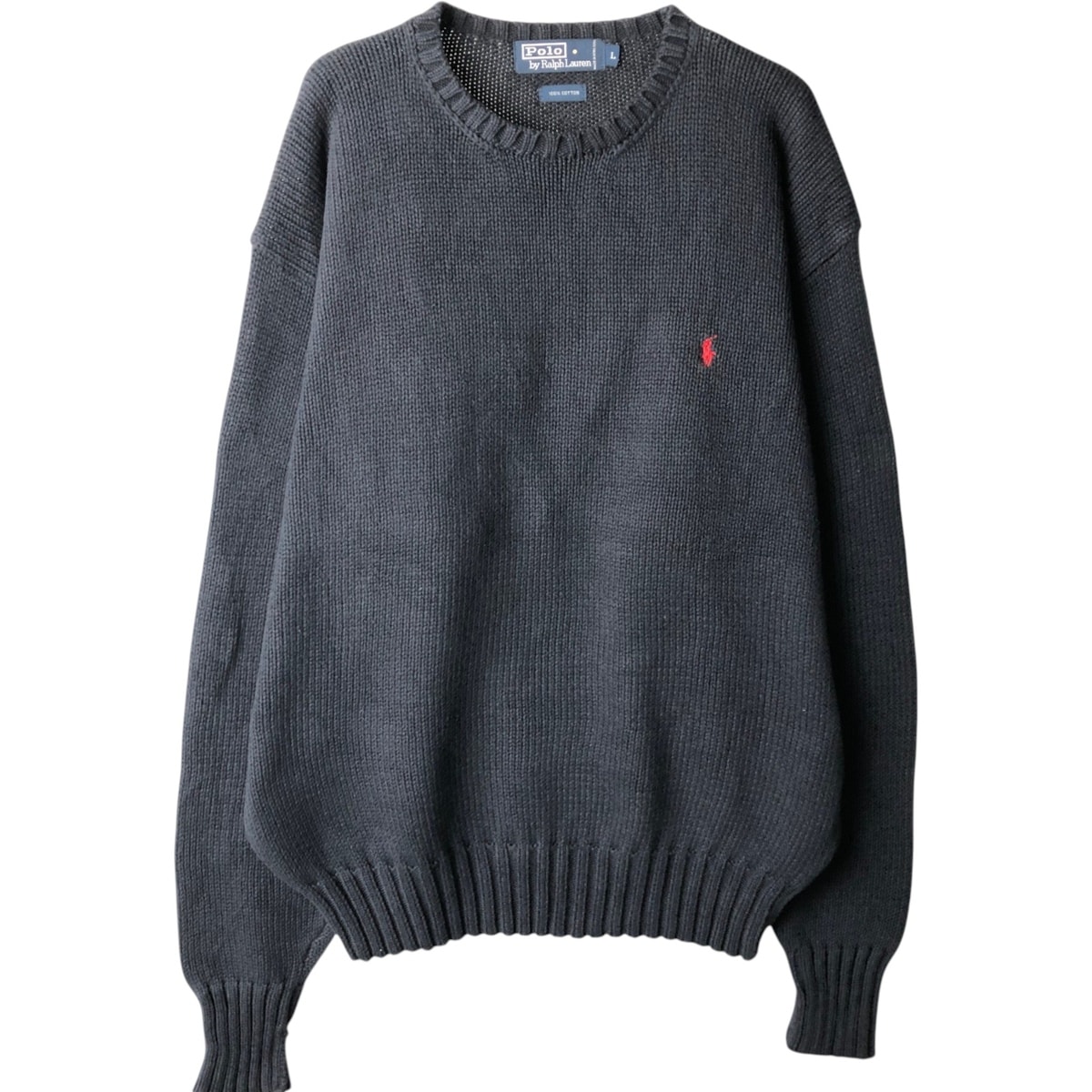古着 ラルフローレン Ralph Lauren POLO by Ralph Lauren コットンニットセーター メンズL相当/eaa637153