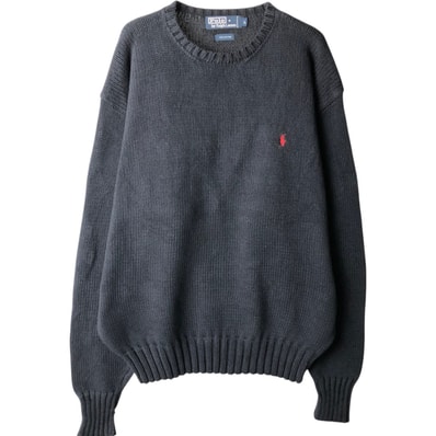 古着 ラルフローレン Ralph Lauren POLO by Ralph Lauren コットンニットセーター メンズL相当/eaa637153