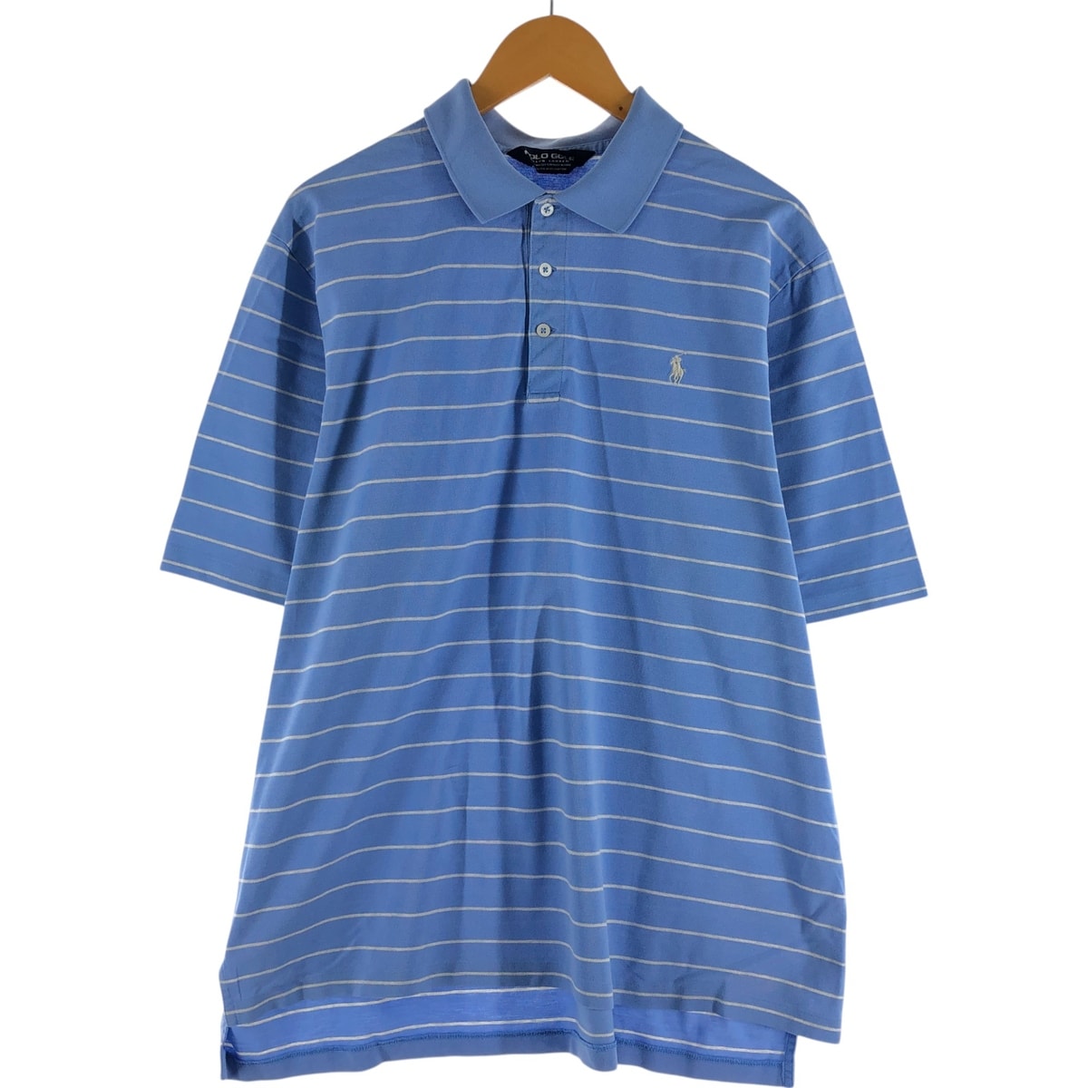 古着 ラルフローレン Ralph Lauren POLO GOLF ポロゴルフ 半袖 ボーダー ポロシャツ メンズXL相当/eaa522186