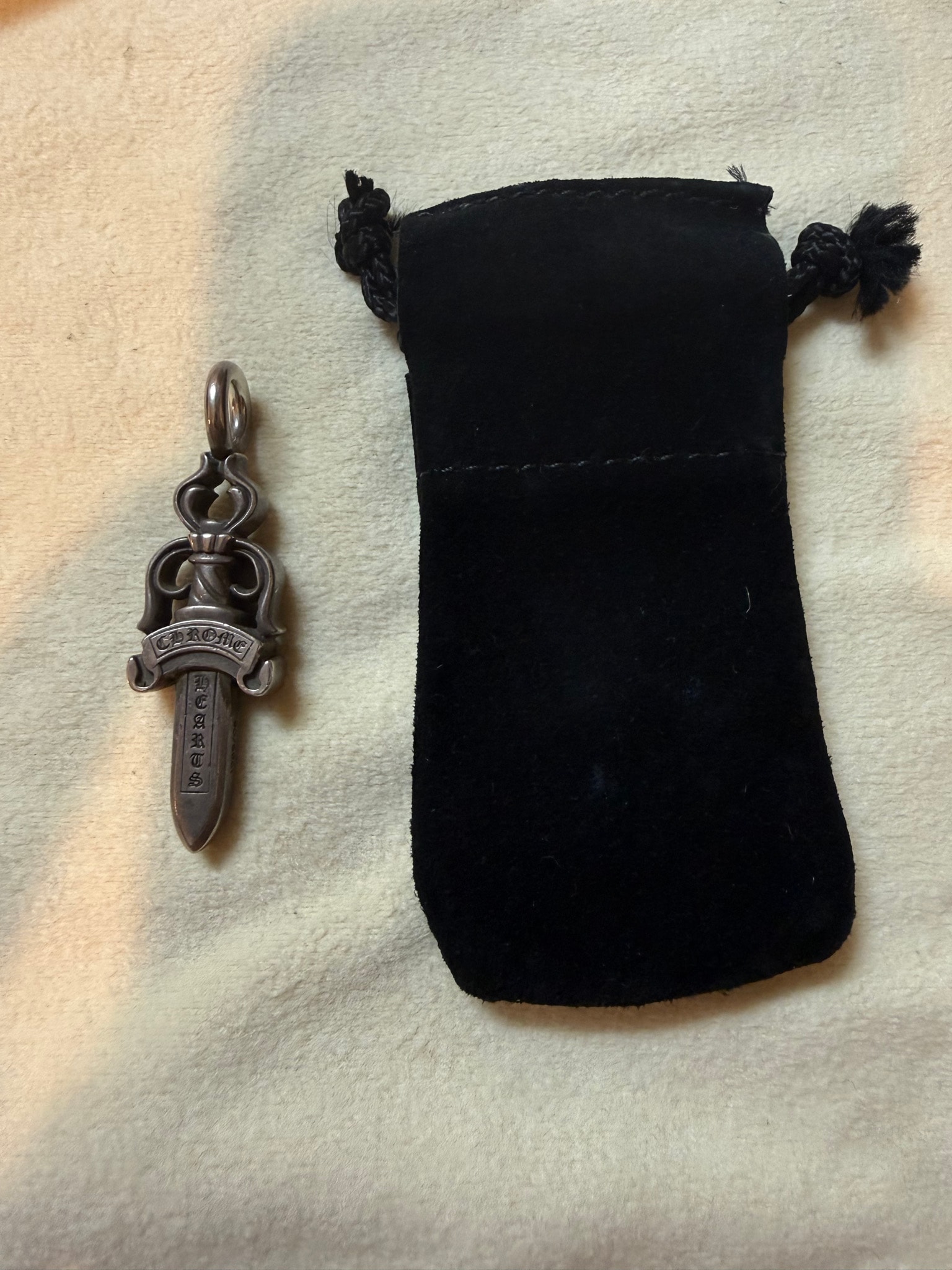 Chrome Hearts Double Dagger Pendant "Silver"