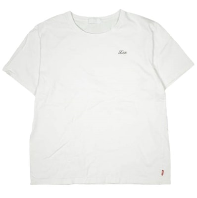 GOD SELECTION XXX ゴッドセレクション トリプルエックス 日本製 Logo Embroidered Tee ワンポイント刺繍クルーネックTシャツ XL ホワイト 半袖 トップス g23295