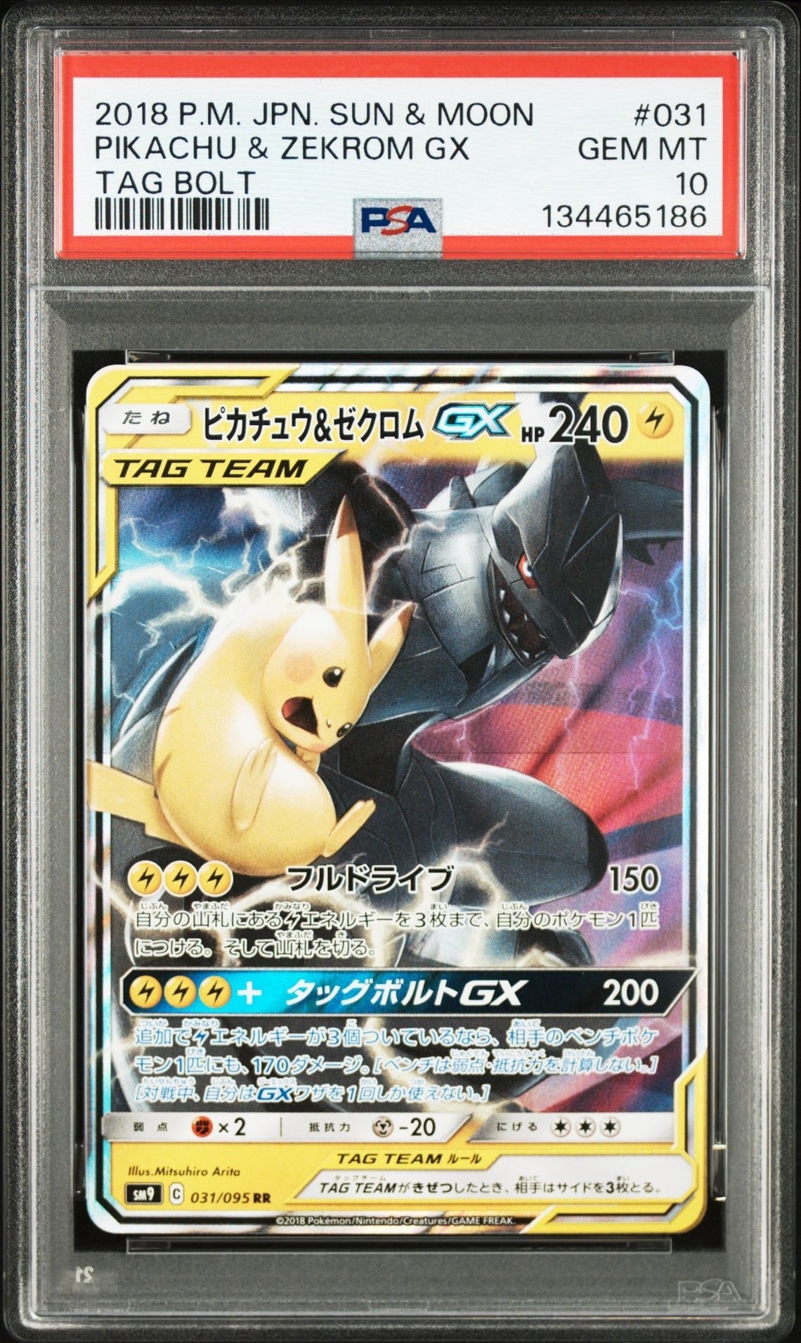 ピカチュウ&ゼクロムGX RR [SM9 031/095](拡張パック「タッグボルト