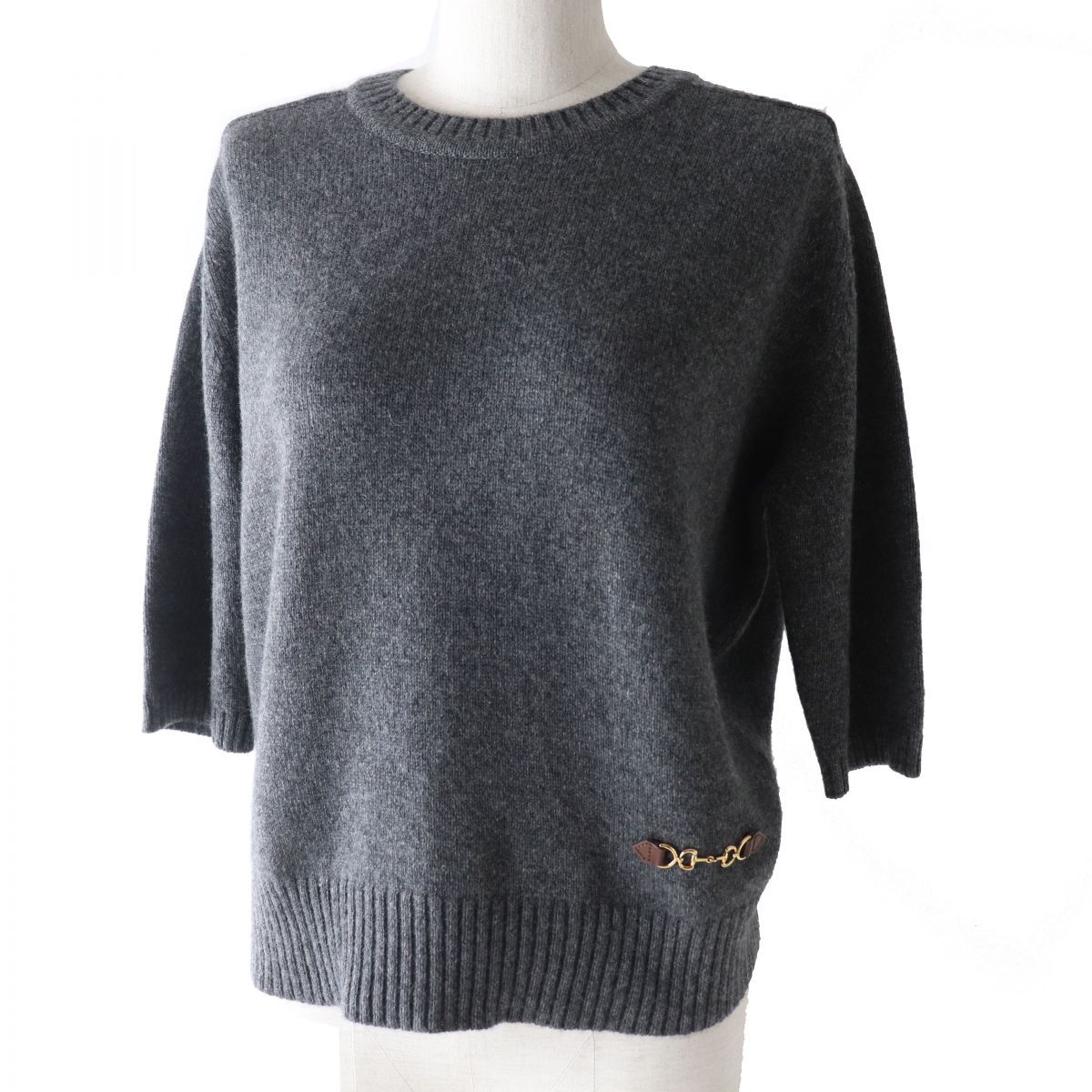 グッチ
 ニット グレー レディース L