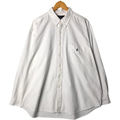 古着 ラルフローレン Ralph Lauren BIG SHIRT 長袖 ボタンダウンシャツ メンズXL相当/eaa575649