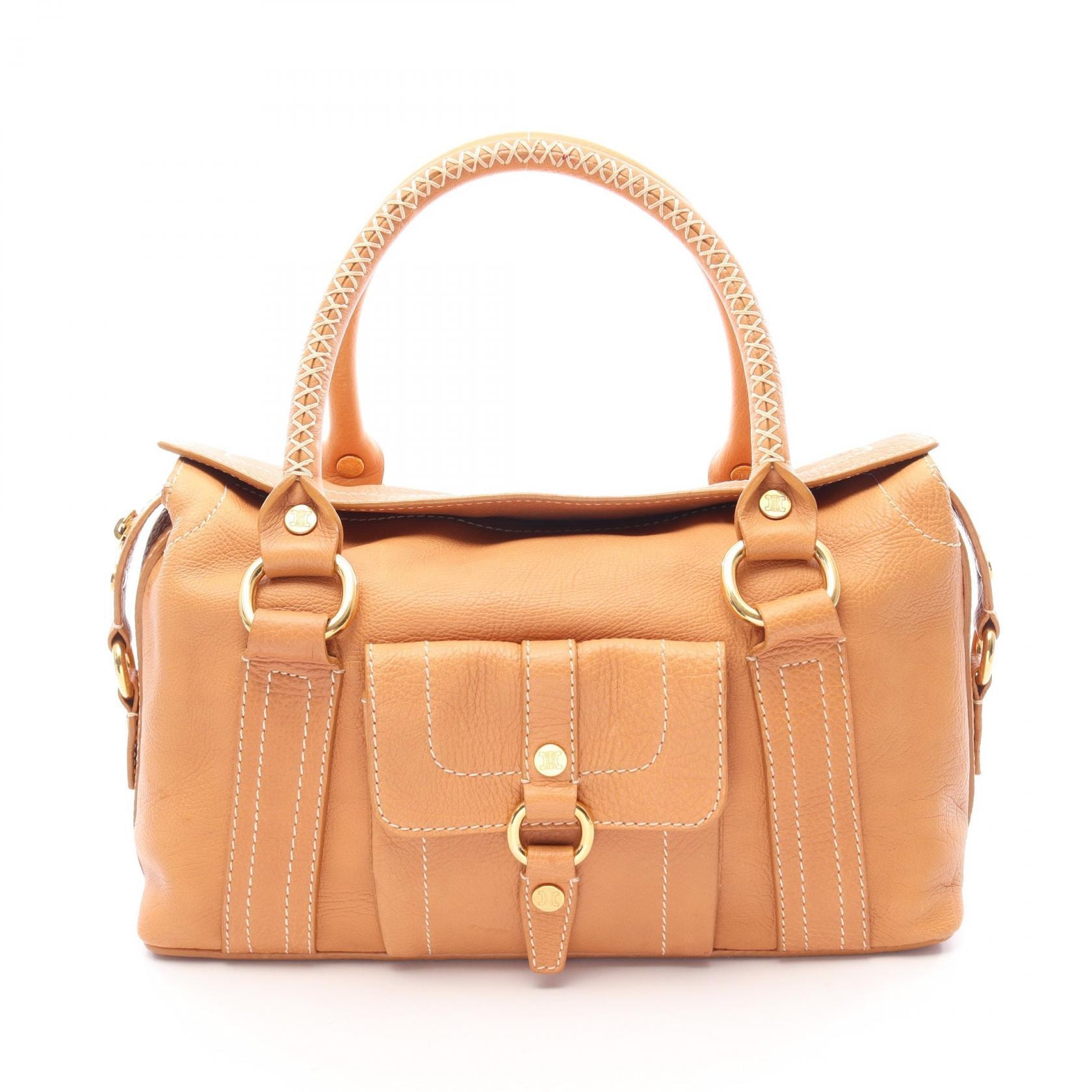 セリーヌ CELINE ブギーバッグ ハンドバッグ バッグ レザー レディース ブラウン系 【中古】