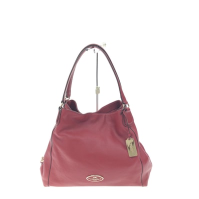 ▼▼COACH コーチ レディース トートバッグ イーディー リファイン グレイン レザー 33547 レッド