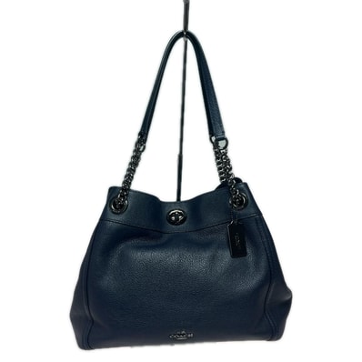 COACH コーチ ハンドバッグ ターンロック イーディー 36855 ネイビー