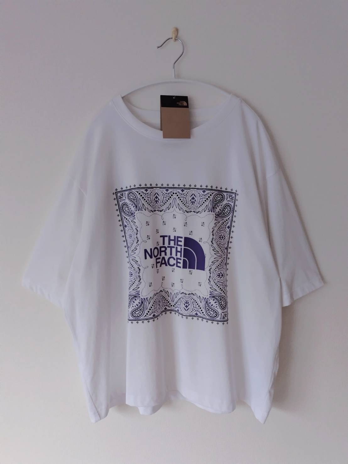 THE NORTH FACE WHITE LABEL ザ・ノースフェイス ホワイトレーベル バンダナ Tシャツ 韓国 115 3XL オーバーサイズ