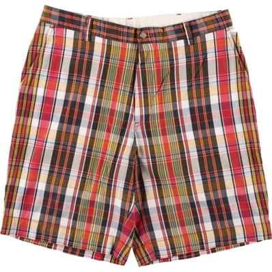 古着 ラルフローレン Ralph Lauren POLO by Ralph Lauren チェック柄 コットンショーツ ショートパンツ メンズw35相当/eaa565063