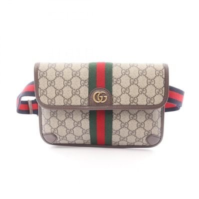 グッチ GUCCI オフィディア GGスプリーム スモール ウエストバッグ ボディバッグ バッグ PVCコーティングキャンバス レザー メンズ レディース ベージュ系 / ブラウン系 / マルチカラー 752597FACFW8920 【新品】