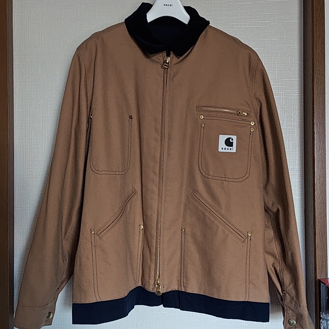 Carhartt WIP × sacai Reversible Duck Jacket "BeigexNavy" 24-03391M