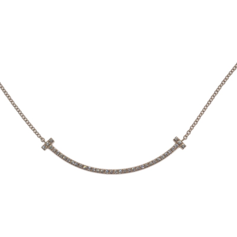ティファニー TIFFANY&Co. スマイルペンダント 63058815 ネックレス K18ピンクゴールド ダイヤモンド レディース【中古】【Aランク】