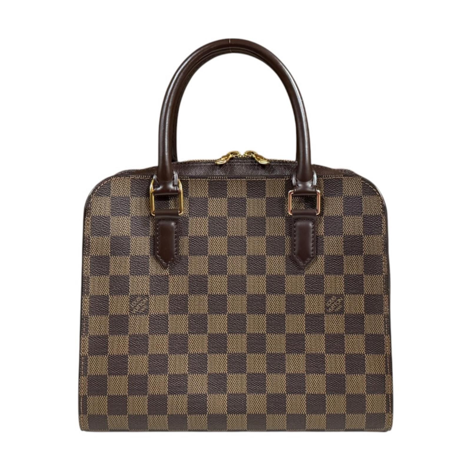 ルイヴィトン トリアナ ダミエ ハンドバッグ ダミエキャンバス N51155 ブラウン レディース LOUIS VUITTON  中古