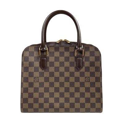 ルイヴィトン トリアナ ダミエ ハンドバッグ ダミエキャンバス N51155 ブラウン レディース LOUIS VUITTON 中古