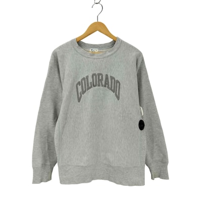 80s USA製 トリコタグ コロラド カレッジ アーチロゴ リバースウィーブクルーネックスウェット REVERSE WEAVE【1137052411795】