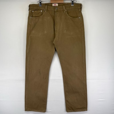 古着 リーバイス Levi's デニム パンツ 501 ストレート ボタンフライ ジーンズ ジーパン 長ズボン W38 L32 ブラウン系 メンズ
