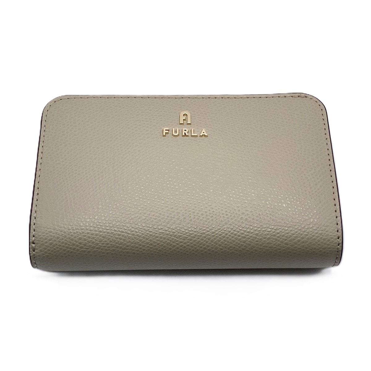 Furla フルラ カメリア 二つ折り財布 二つ折り財布 グレー  レディース【中古】
