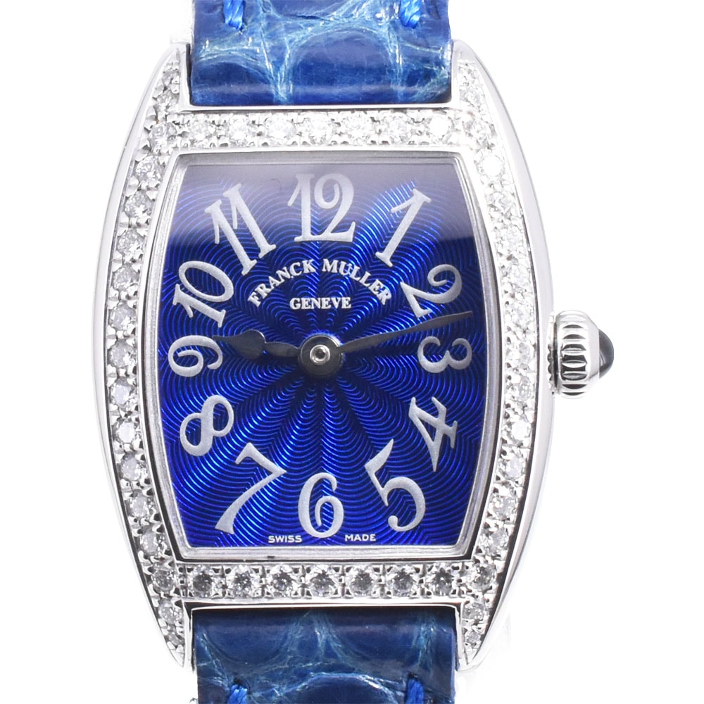 フランクミュラー FRANCK MULLER 2502QZD1R トノウカーベックス ダイヤモンドベゼル クォーツ レディース 美品 箱・保証書付き Q#146148