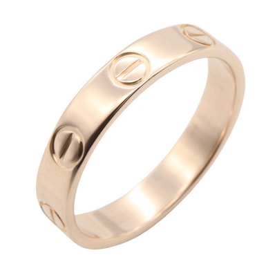 カルティエ CARTIER ミニラブリング リング・指輪 ジュエリー K18PG(ピンクゴールド) レディース ゴールド系 【中古】