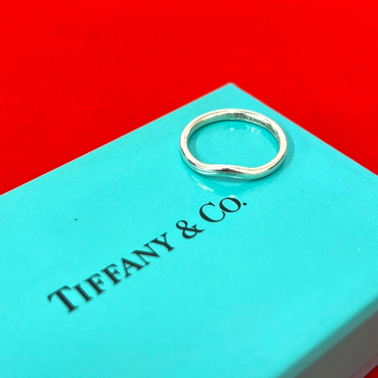 TIFFANY&Co. ティファニー カーブド バンド リング シルバー925 リング・指輪 10号 シルバー
27855