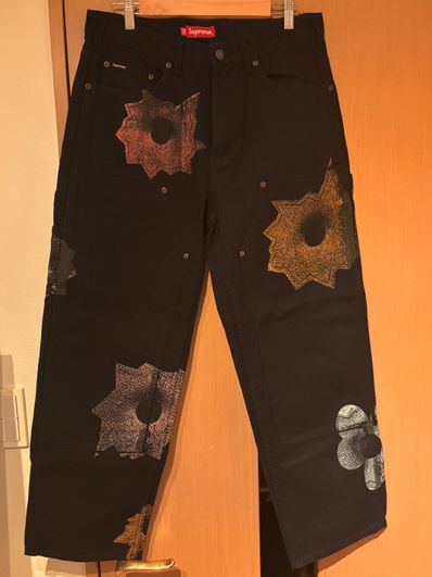Supreme Nate Lowman Double Knee Painter Pant "Black"