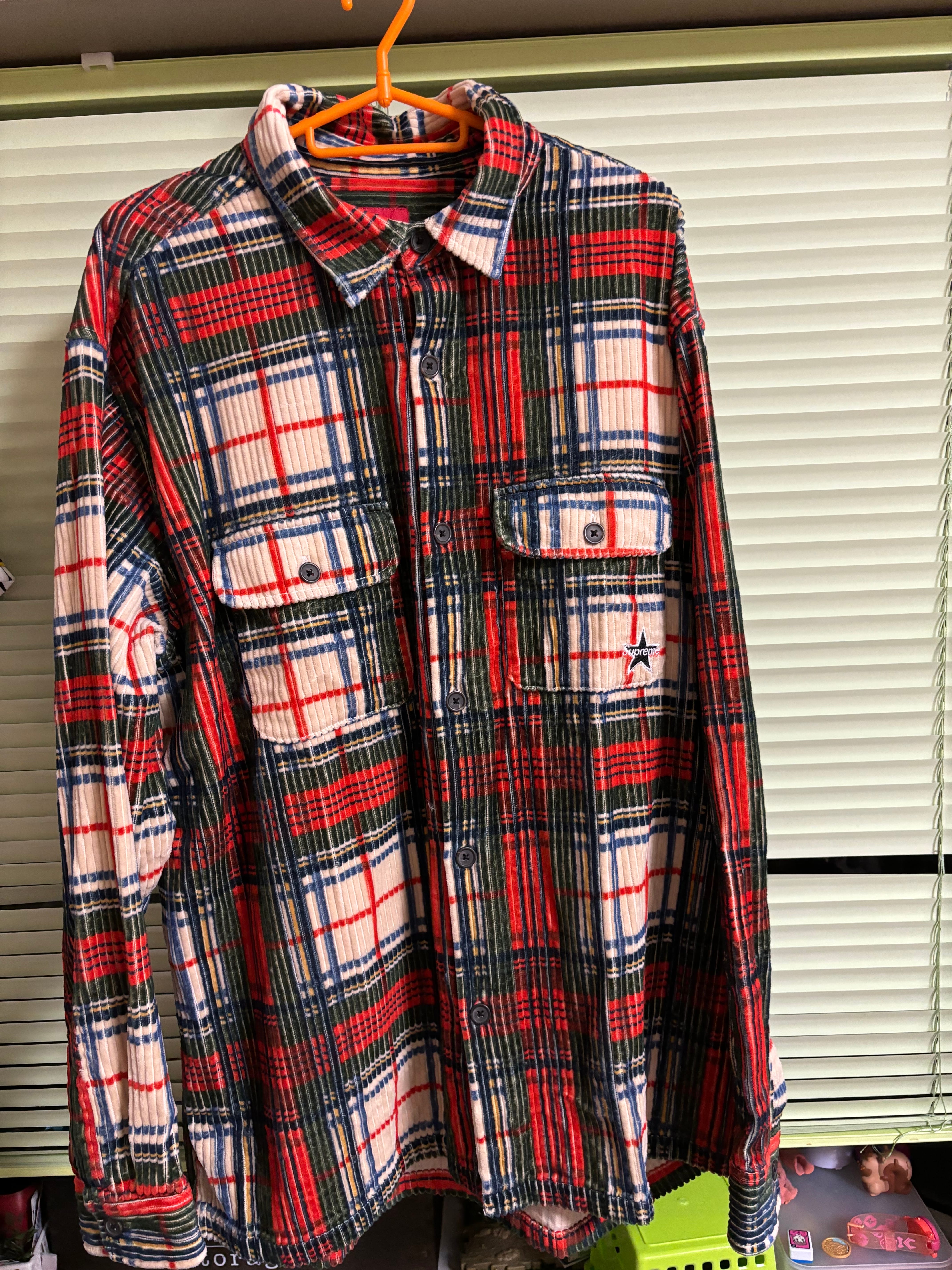 Supreme Corduroy Shirt "Plaid"