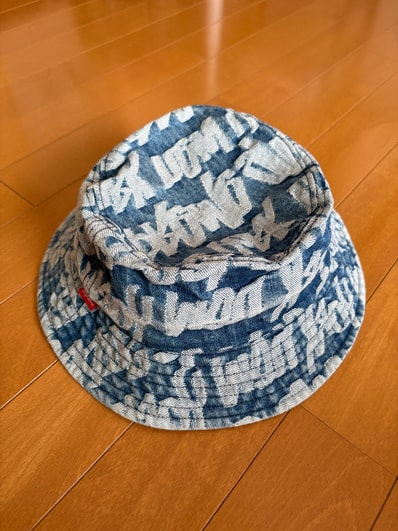 Supreme Fat Tip Jacquard Denim Crusher "Blue"