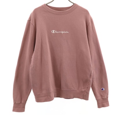 Champion チャンピオン 長袖 スウェット トレーナー S ピンク