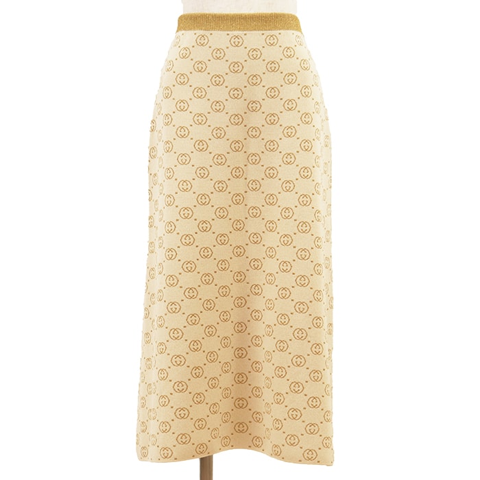 ANDMARY Fur Pocket Denim Skirt 