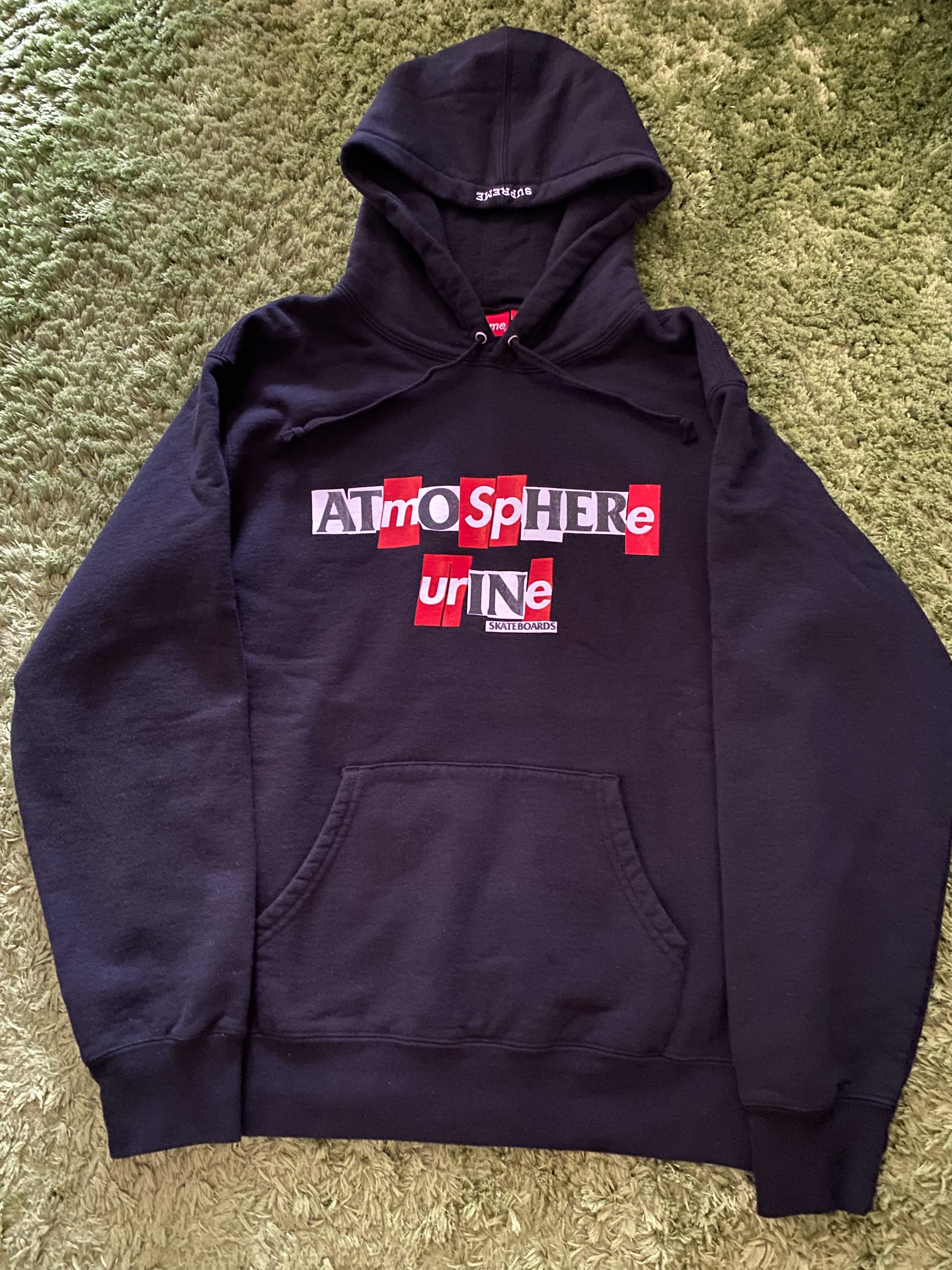 Supreme / Anti Hero Hooded Sweatshirt "Black"