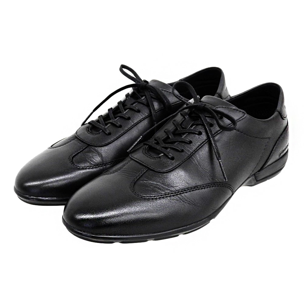 リーガル 美品 GORE-TEX レザー レースアップ スニーカー シューズ メンズ 黒 ブラック 25cm 70CL 25.0