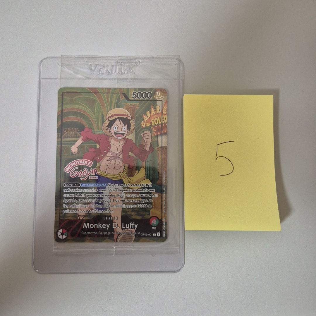 モンキー・D・ルフィ L [OP13-001]【フランス語版】(プロモーションカード「ONE PIECE × グレヴァン美術館」)