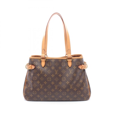 ルイ・ヴィトン LOUIS VUITTON バティニョール オリゾンタル ショルダーバッグ バッグ PVCコーティングキャンバス レザー モノグラム レディース ブラウン系 M51154 【中古】