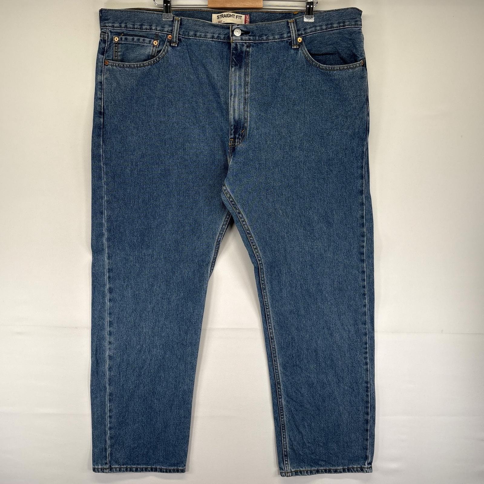 古着 リーバイス Levi's デニム パンツ ジーンズ ジッパーフライ 大きいサイズ 505 5ポケット ストレート W44 L32  ブルー系 メンズ