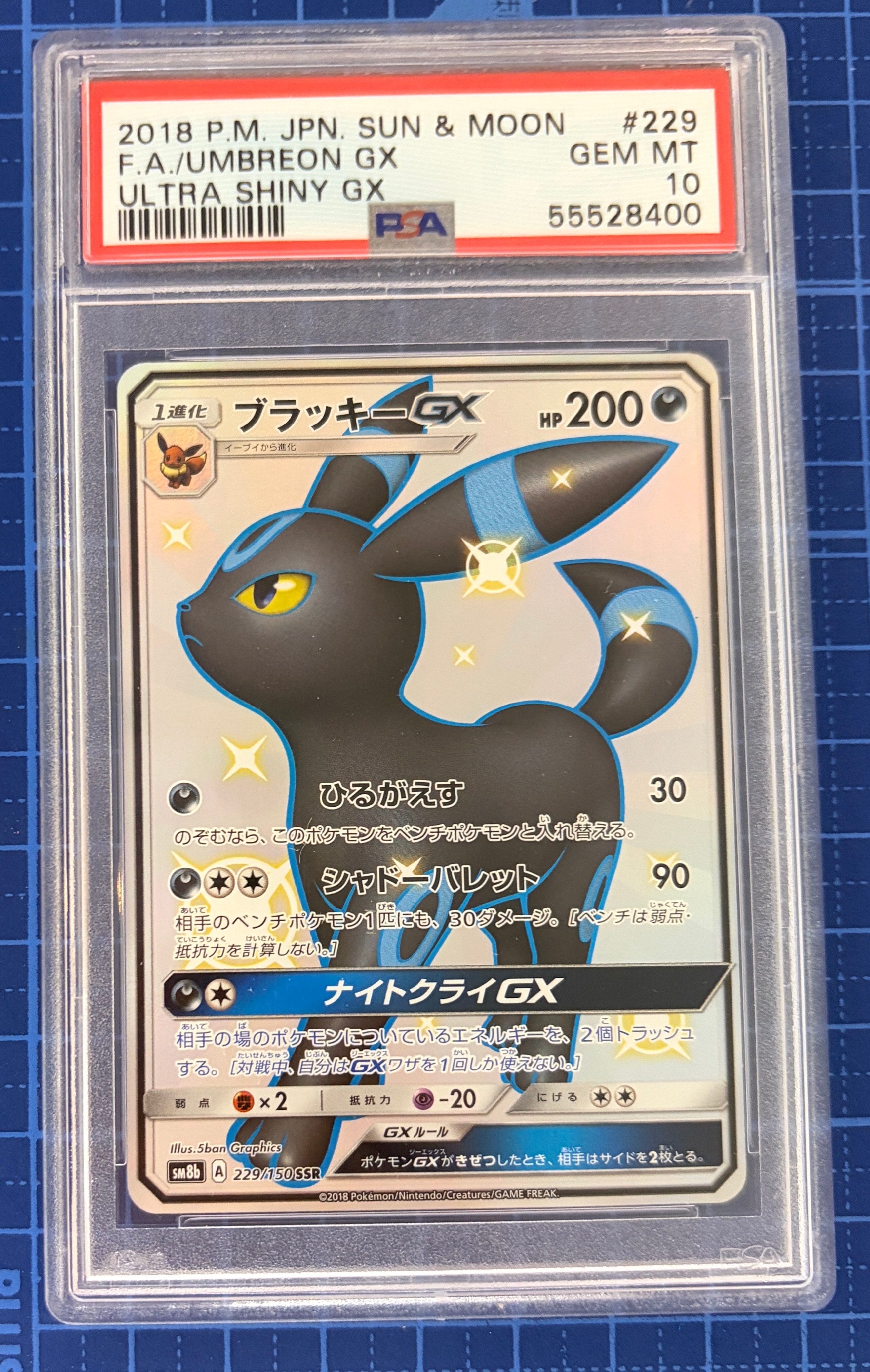 PSA10】ブラッキーGX SSR[SM8b 229/150](ハイクラスパック「GXウルトラ