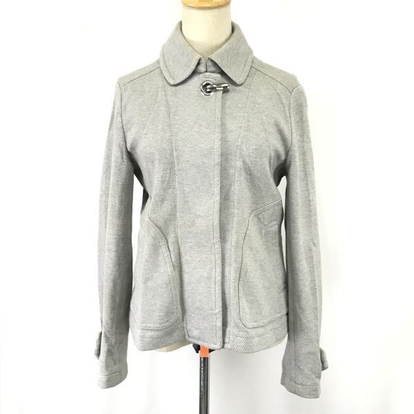 トミーヒルフィガー★ステンカラーショートコート【レディースL/ライトグレー/light gray】TOMMY HILFIGER/Coat/Jacket/Jumper◆BH528